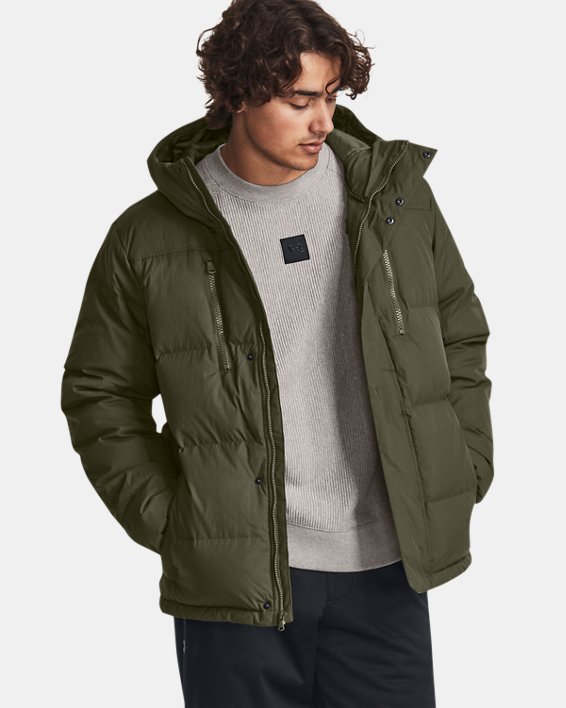 Men's ColdGear® Infrared Down Crinkle Jacket, Green, pdpMainDesktop image number 0